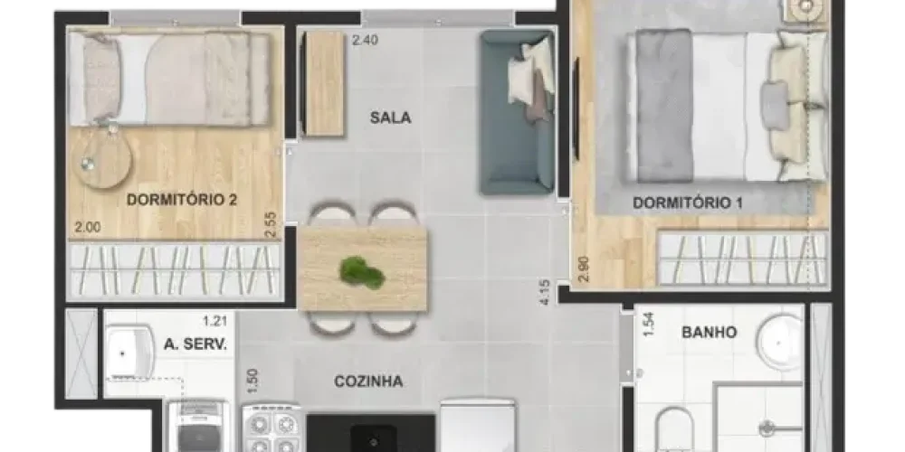 seu minha casa minha vida com cara de médio padrão